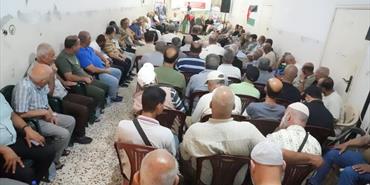 «حماس» تنظم لقاءً جماهيرياً في مخيم البص: «صمود شعبنا أفشل مخططات العدو» وتوحيد الجهود لمواجهة تقليصات «الأونروا»