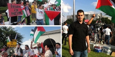 اعتصام الفلسطينيين في مدينة هيوستن تكساس الامريكية في ذكرى النكبة